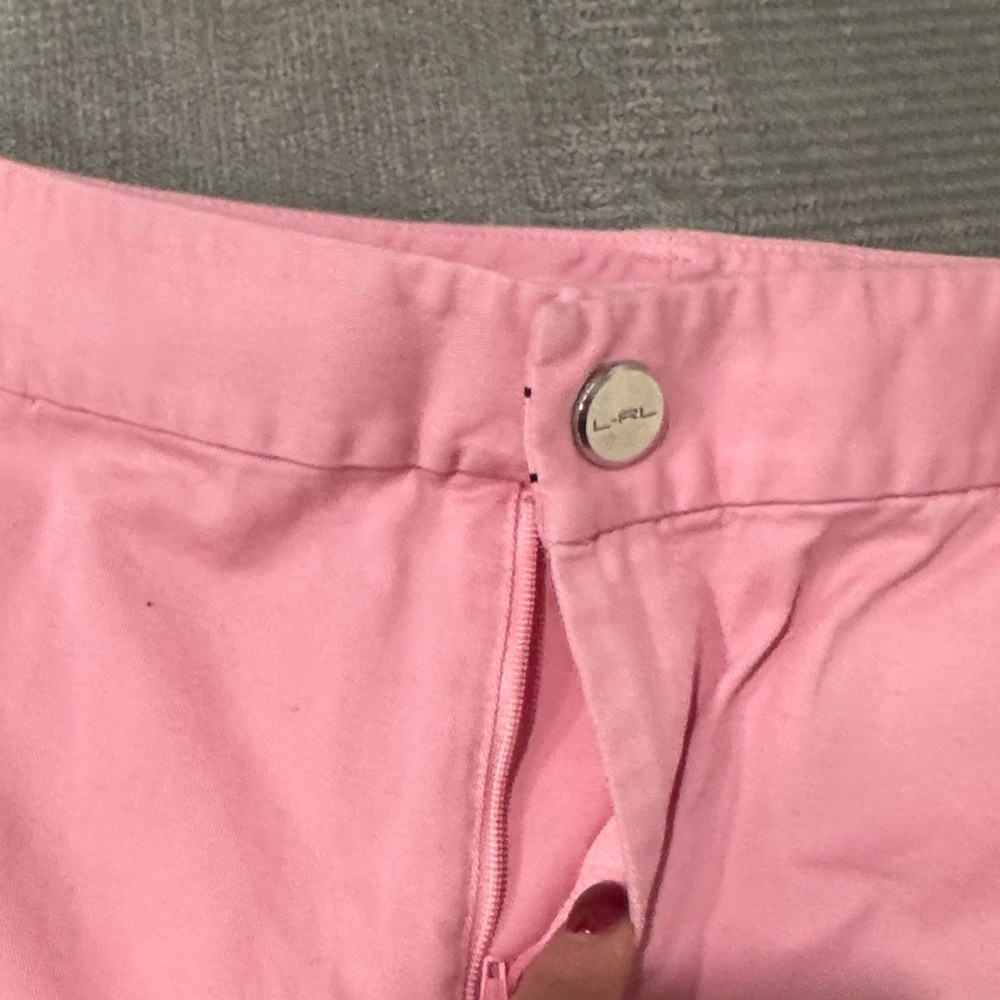 Ralph Lauren Women Pink Cotton Shorts 10P - Picture 3 of 7